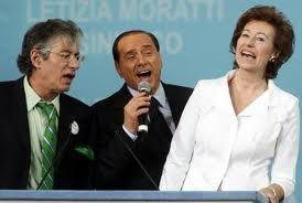 Bossi Berlusconi Moratti